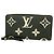 Louis Vuitton Monogram Empreinte Bicolor Zippy Wallet Schwarz Beige