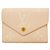Louis Vuitton Rose Tri-fold Geldbörse Braun