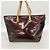 Borsa Tote Louis Vuitton Vernis Pervue GM Bordò - vista 10