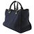 Borsa a mano Chanel Deauville Small 2-way Tote Blu navy - vista 3