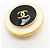 Orecchini a clip Chanel Coco Mark Nero Bianco D'oro - vista 6