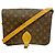 Borsa a tracolla Louis Vuitton Monogram Cartouchiere GM Marrone