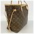 Borsa Tote Louis Vuitton Monogram Neverfull MM Marrone - vista 2