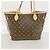 Borsa Tote Louis Vuitton Monogram Neverfull MM Marrone - vista 9