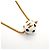 Collana Chanel Coco Mark Ball Bianco Multicolore D'oro - vista 2