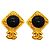 Orecchini a clip Chanel neri e oro Nero D'oro