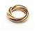Anello Cartier Trinity in oro giallo bianco e rosa - vista 9