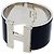 Bracciale Hermès Clic Clac TGM Nero Argento