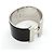 Bracciale Hermès Clic Clac TGM Nero Argento - vista 2