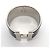 Bracciale Hermès Clic Clac TGM Nero Argento - vista 3
