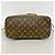 Borsa Tote Louis Vuitton Monogram Neverfull MM Marrone - vista 3