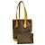 Saco Tote Louis Vuitton Monogram Bucket PM Marrom