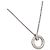 Collana Tiffany & Co. T1 Narrow Circular in Oro Bianco e Diamanti Argento