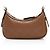 Mini borsa a tracolla in pelle con emblema GG in rilievo Gucci Marrone - vista 3