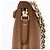 Mini borsa a tracolla in pelle con emblema GG in rilievo Gucci Marrone - vista 9