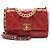 Gabrielle Borsa a tracolla Chanel 19 Medium Flap in pelle di agnello Rosso