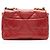 Gabrielle Borsa a tracolla Chanel 19 Medium Flap in pelle di agnello Rosso - vista 3