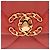 Gabrielle Borsa a tracolla Chanel 19 Medium Flap in pelle di agnello Rosso - vista 9