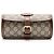 Custodia da viaggio per orologi Gucci GG Supreme Retro Marrone Beige
