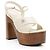 Sandali platform Charlotte in pelle Nappa Gucci - Size 9 / 39 Marrone