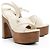 Sandali platform Charlotte in pelle Nappa Gucci - Size 9 / 39 Marrone - vista 2