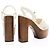 Sandali platform Charlotte in pelle Nappa Gucci - Size 9 / 39 Marrone - vista 3
