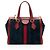 Borsa Tote Piccola Gucci Ophidia in Suede Blu - vista 3