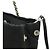 Borsa a tracolla con catena Prada Tessuto Nero - vista 5