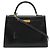 Borsa Hermès Kelly Nera in Pelle Nero