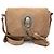 Saint Laurent Suede Kim Crossbody Marrone Beige