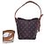 Bolsa bucket Louis Vuitton Monogram Marrom