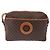 Céline CELINE Macadam Canvas Circle Shoulder Bag PVC Leather Brown Gold - vista 2