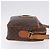 Céline CELINE Macadam Canvas Circle Shoulder Bag PVC Leather Brown Gold - vista 4