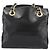 PRADA Bolso de hombro con cadena de piel negro y dorado - vista 2