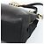 PRADA Bolso de hombro con cadena de piel negro y dorado - vista 9
