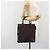 Céline CELINE C Macadam Canvas Hand Bag Leather Dark Brown Gold - vista 22