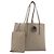 FENDI F's Tote Bag Leather Gray 8BH348