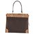 Céline CELINE Macadam Canvas Hand Bag PVC Leather Brown Gold - vista 2