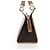 Céline CELINE Macadam Canvas Hand Bag PVC Leather Brown Gold - vista 4