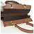 Céline CELINE Macadam Canvas Hand Bag PVC Leather Brown Gold - vista 6