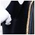 Christian Dior Trotter Canvas Chain Shoulder Bag Navy Gold - vista 19