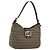 FENDI Zucchino Canvas Hand Bag Beige Gold