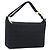 CHANEL Choco Bar Hand Bag Cotton Black Gold CC