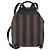 FENDI Pecan Canvas Backpack PVC Black Brown - vista 3