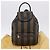 FENDI Pecan Canvas Backpack PVC Black Brown - vista 30