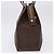 Céline CELINE Macadam Shoulder Bag PVC Leather Brown Gold Tone - vista 4