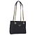 PRADA Chain Shoulder Tote Bag Nylon Black Gold