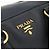PRADA Hand Bag Leather Black Gold Tone - vista 14
