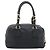 PRADA Hand Bag Leather Black Gold Tone - vista 3