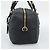 PRADA Hand Bag Leather Black Gold Tone - vista 5